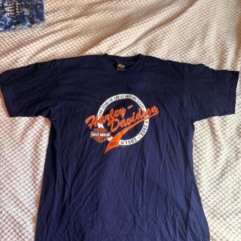 Harley Davidson navy blue t-shirt Size XL